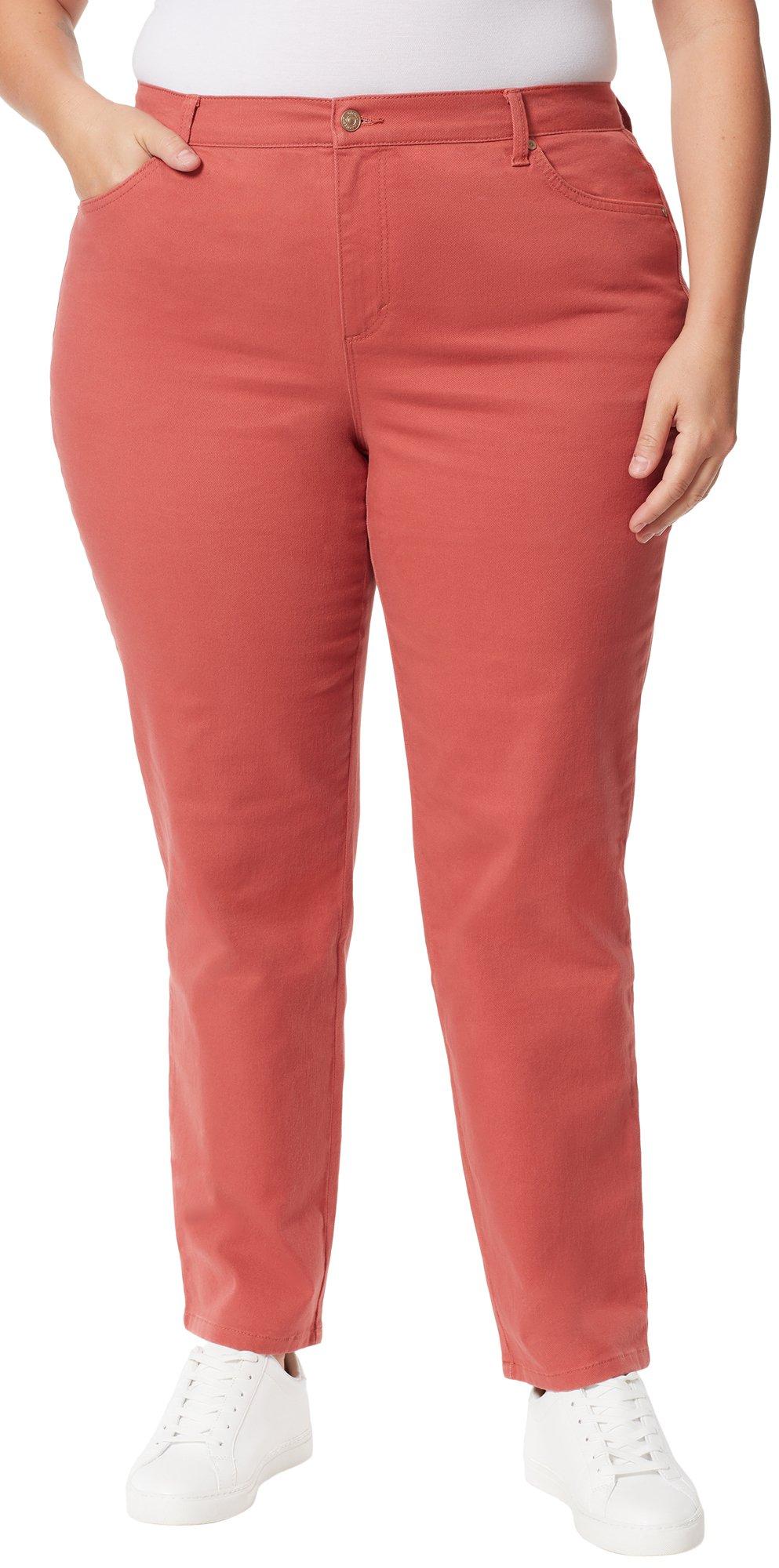 Gloria Vanderbilt Plus 31 in. Solid Tapered Amanda Jeans