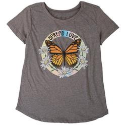 Plus Spread Love Butterfly T-Shirt