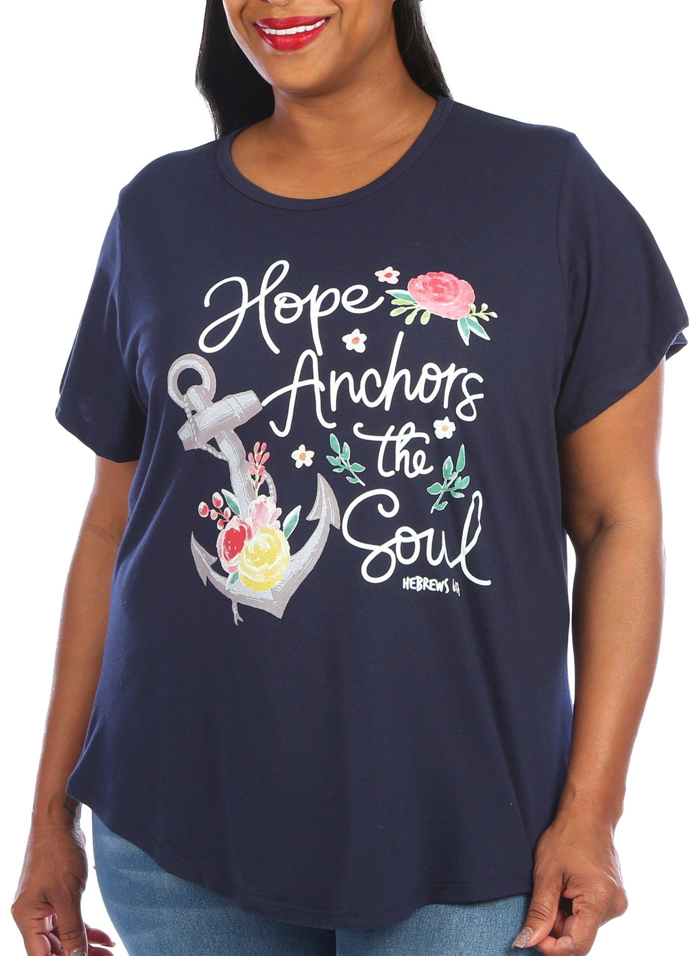 Jantzen Plus Hope Anchor Short Sleeve T-Shirt
