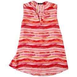 Cure Apparel Plus Striped Sleeveless Top
