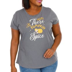 Plus Harvest Pumpkin Spice Short Sleeve T-Shirt