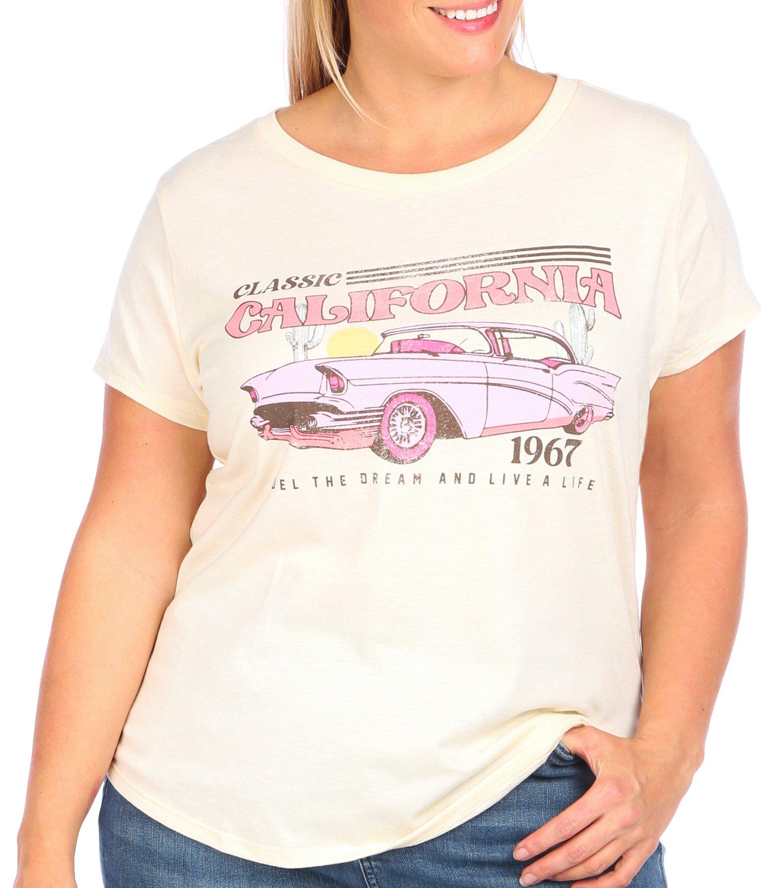 Plus Classic Car California Short Sleeve T-Shirt