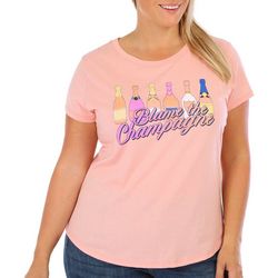 Plus Blame The Champagne Short Sleeve T-Shirt