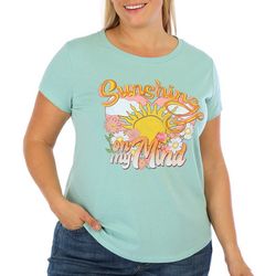Plus Sunshine Flower Short Sleeve T-Shirt