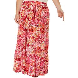 Plus Floral Pattern 32 In. Skirt