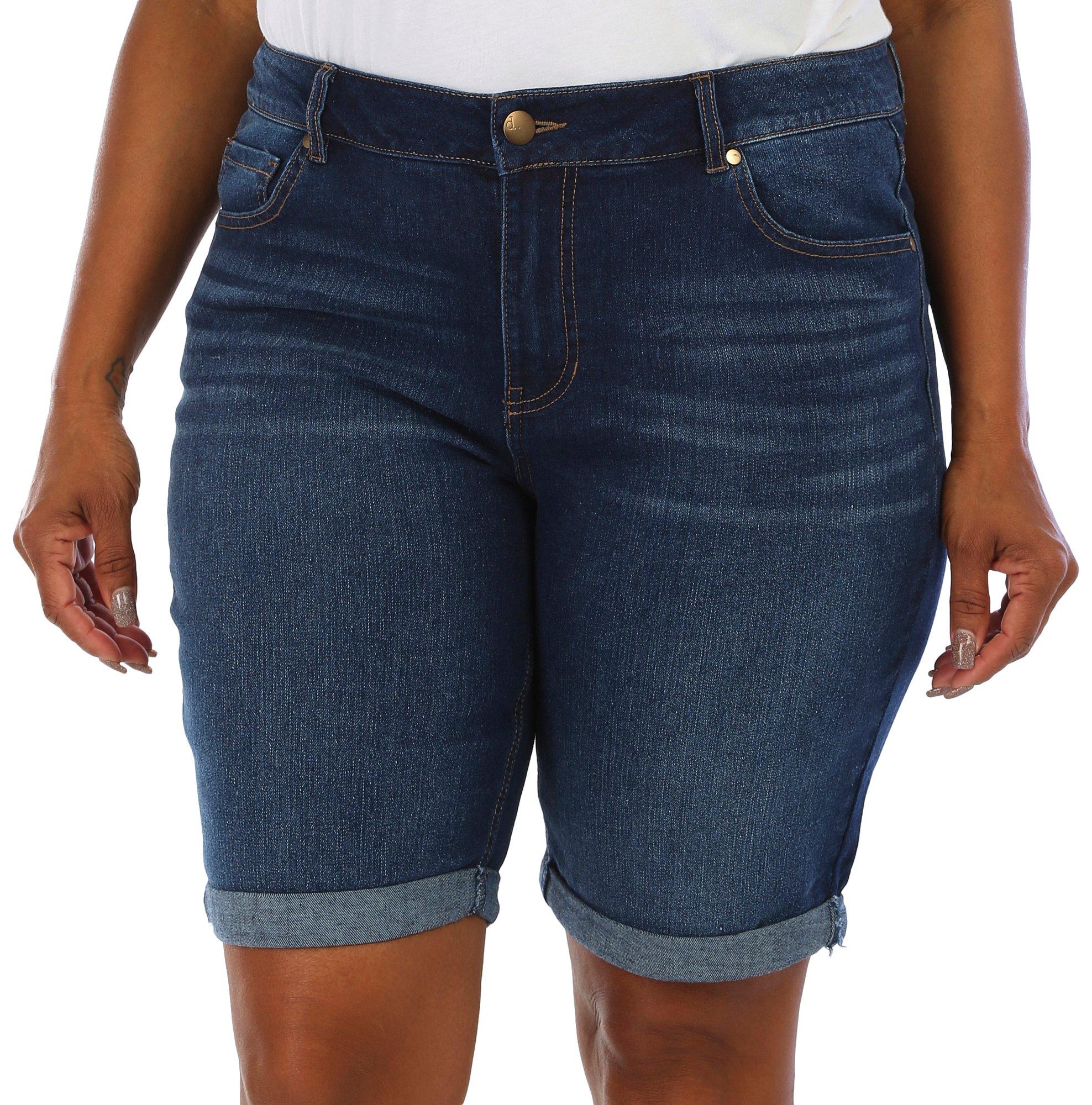 D. Jeans Plus Cuffed Bermuda Shorts