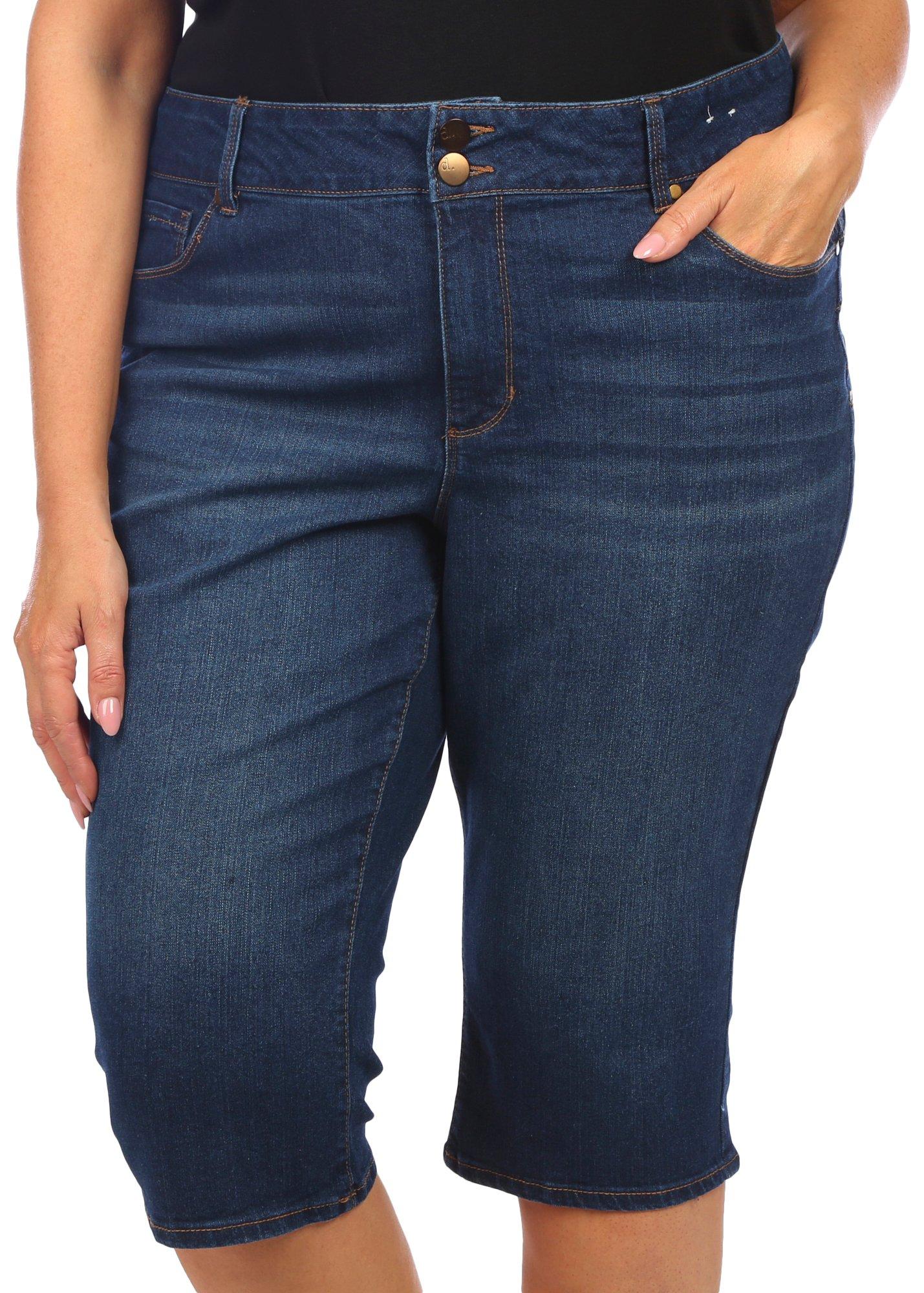 D. Jeans Plus Denim Super High Waist Butt Lifter Capris