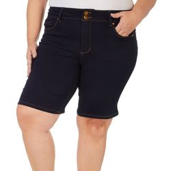 D. Jeans Plus Recycled 2 Button Bermuda Shorts