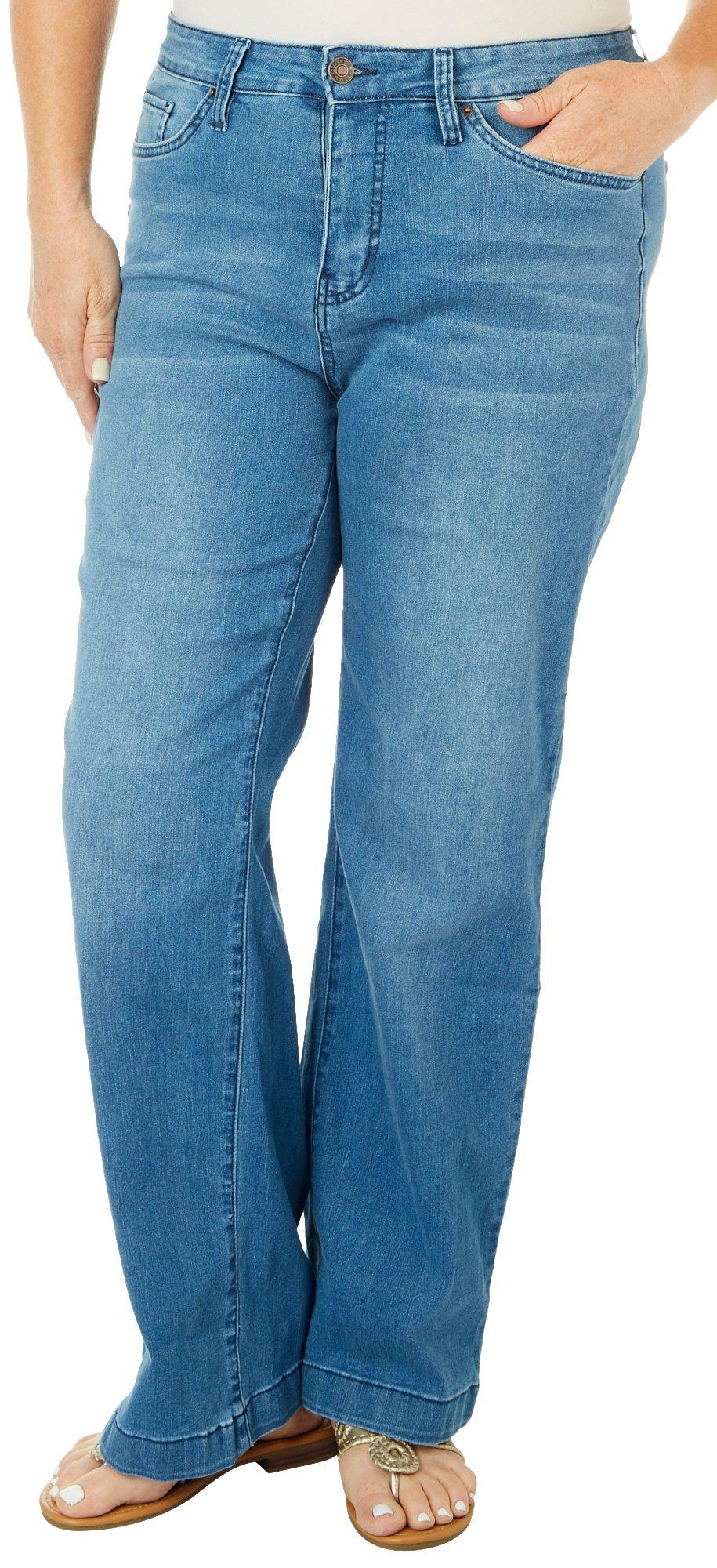 Royalty by YMI Plus Hi-Rise Wide Leg Stretch Denim Jean