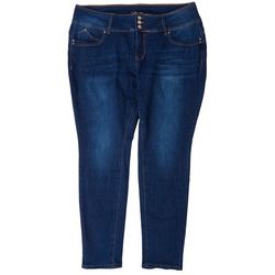Royalty By YMI Plus Triple Button Closure Skinny Jeans