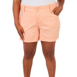 Royalty Plus 3 Buttons Stretch Solid Shorts