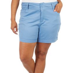 Royalty Plus 3 Buttons Stretch Solid Shorts