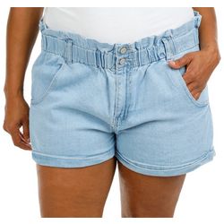 Gogo Jeans Plus 2 Button Paper Bag Denim Shorts