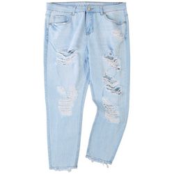 GOGO Jeans Plus Cotton Front & Stretch Back Ankle Jeans