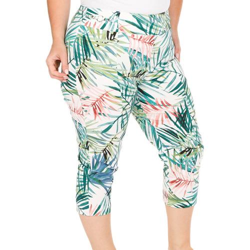 Plus 20in. Tropical Paradise Pull On Capris
