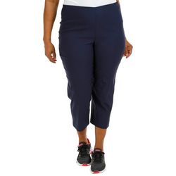 Togs & Thread Plus 23in Luxe Solid Stretch Crop Capris