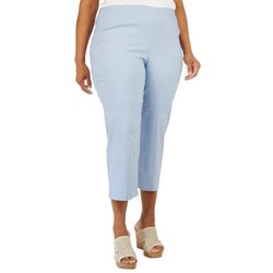 Togs & Thread Plus 23 in. Luxe Solid Stretch Crop Capris