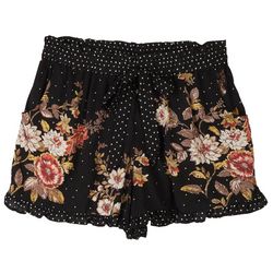 Sky And Sand Plus Floral Tie Side Shorts