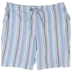 Plus Linen Rustic Bermuda Shorts