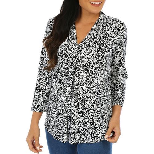 Cable & Guage Womens Long Sleeve Print Inverted