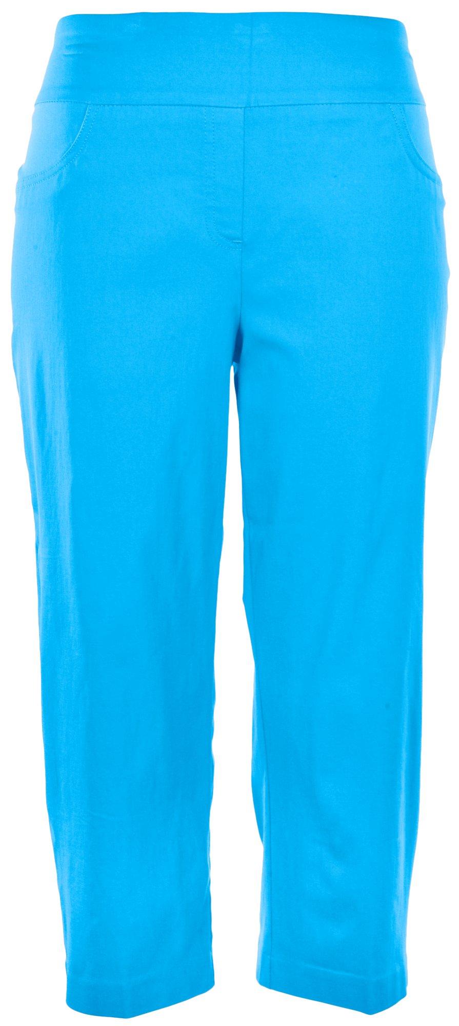 Ruby Road Womens 22 in. Solid Capris