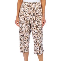 Counterparts Womens 20 in. Print Pull-On Capris