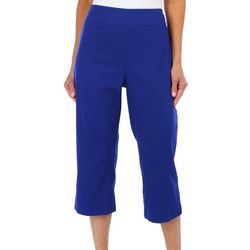 Counterparts Womens 20 in. Solid Pull-On Capris