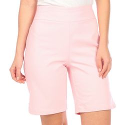 Womens 10in Solid Pull-On Solid Shorts