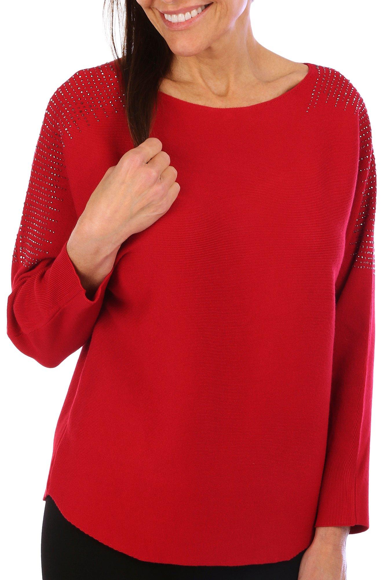 Womens Lace Sheer Sequin Long Sleeve Top