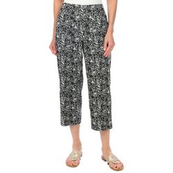 Blue Sol Womens 24 in. Floral Capris