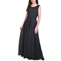 NY Collection Women's Sleeveless Chiffon Maxi Dress