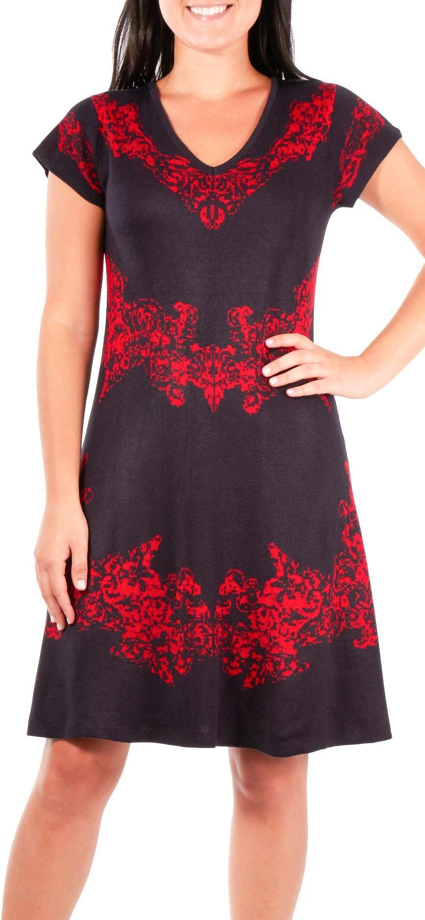 Womens Filigree Sweater Dress