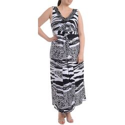 NY Collection Plus Tie Back Maxi Dress