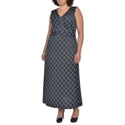 NY Collection Plus Geometric Maxi Dress