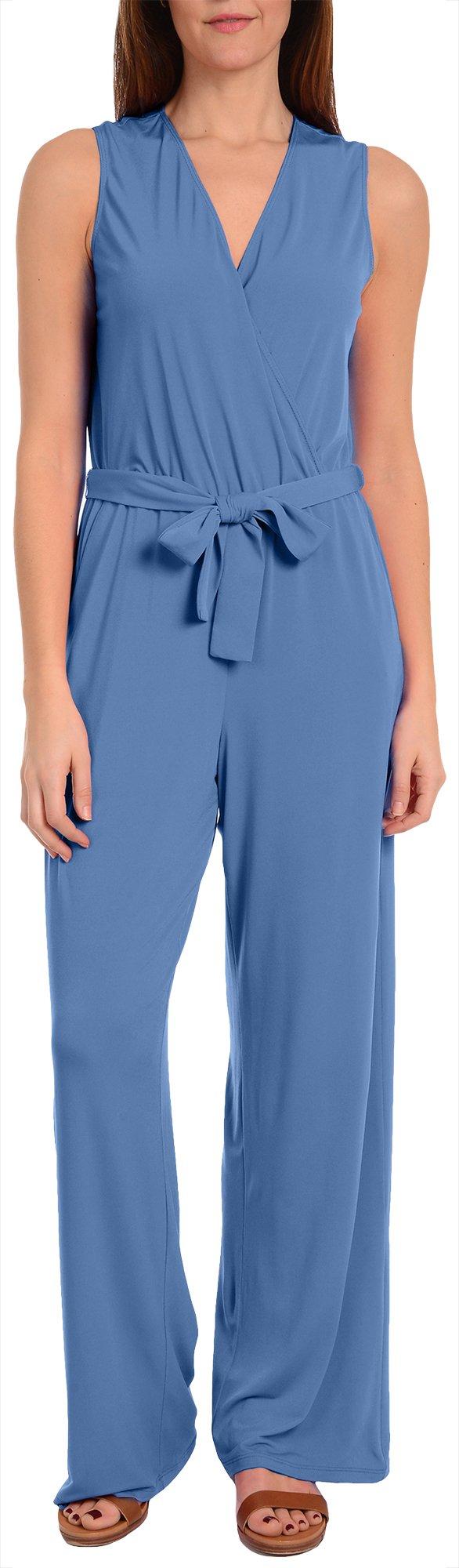 ny collection petite belted jumpsuit