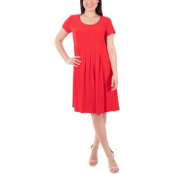 Womens Allover Pleated Dress