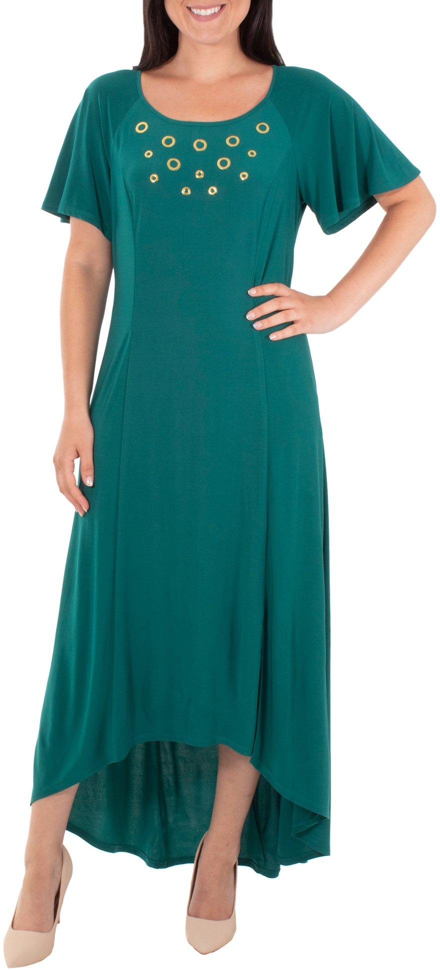 NY Collection Petite Embellished High-Low Dress