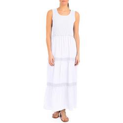Petite Solid Tiered Maxi Dress