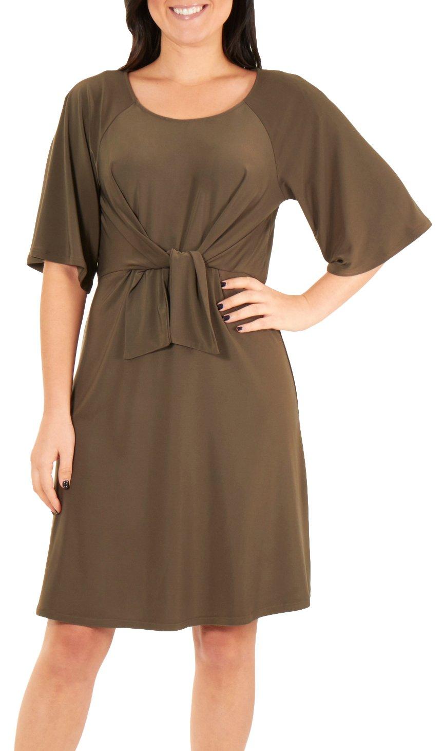 elbow length sleeve dress