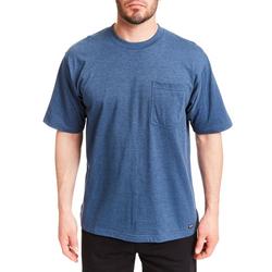 Mens Cotton Crew Neck Extended Tail Tee