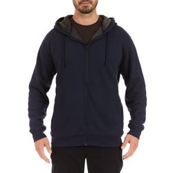Men's Sherpa-Bonded Thermal Knit Hooded Jacket