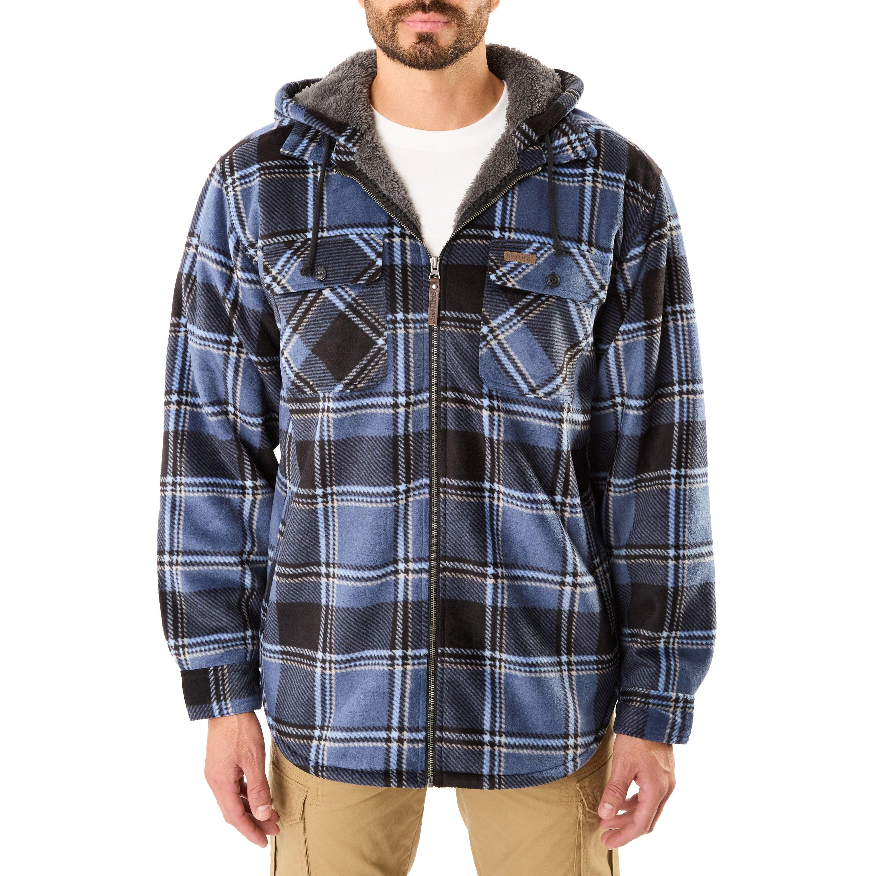 Smith's Workwear Men's Sherpa-Lined Microfleece Jacket