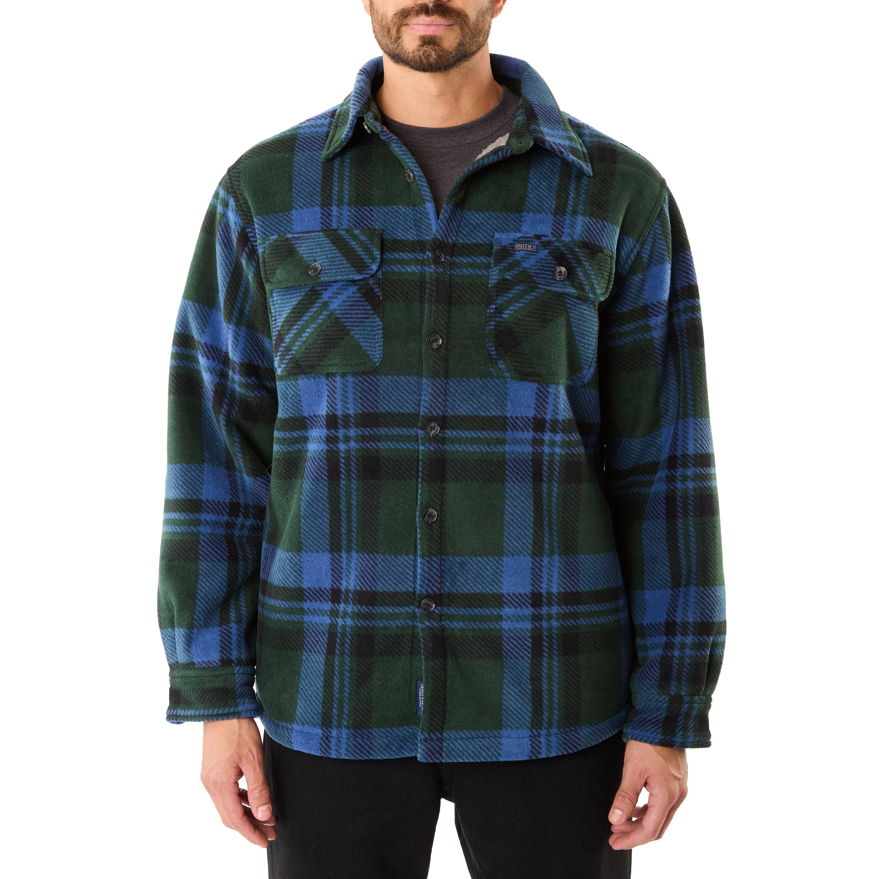 Men's THERMAL LINED Brushed Plaid FLANNEL SHIRT JACKET Insulated Body &  Sleeves