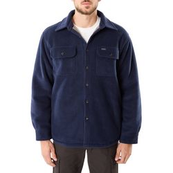 Men's Sherpa-Lined Fleece Shirt Jacket