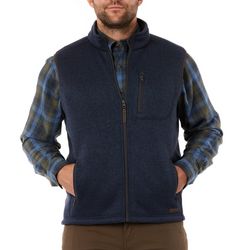 Men's Sherpa-Lined Sweater Fleece Vest