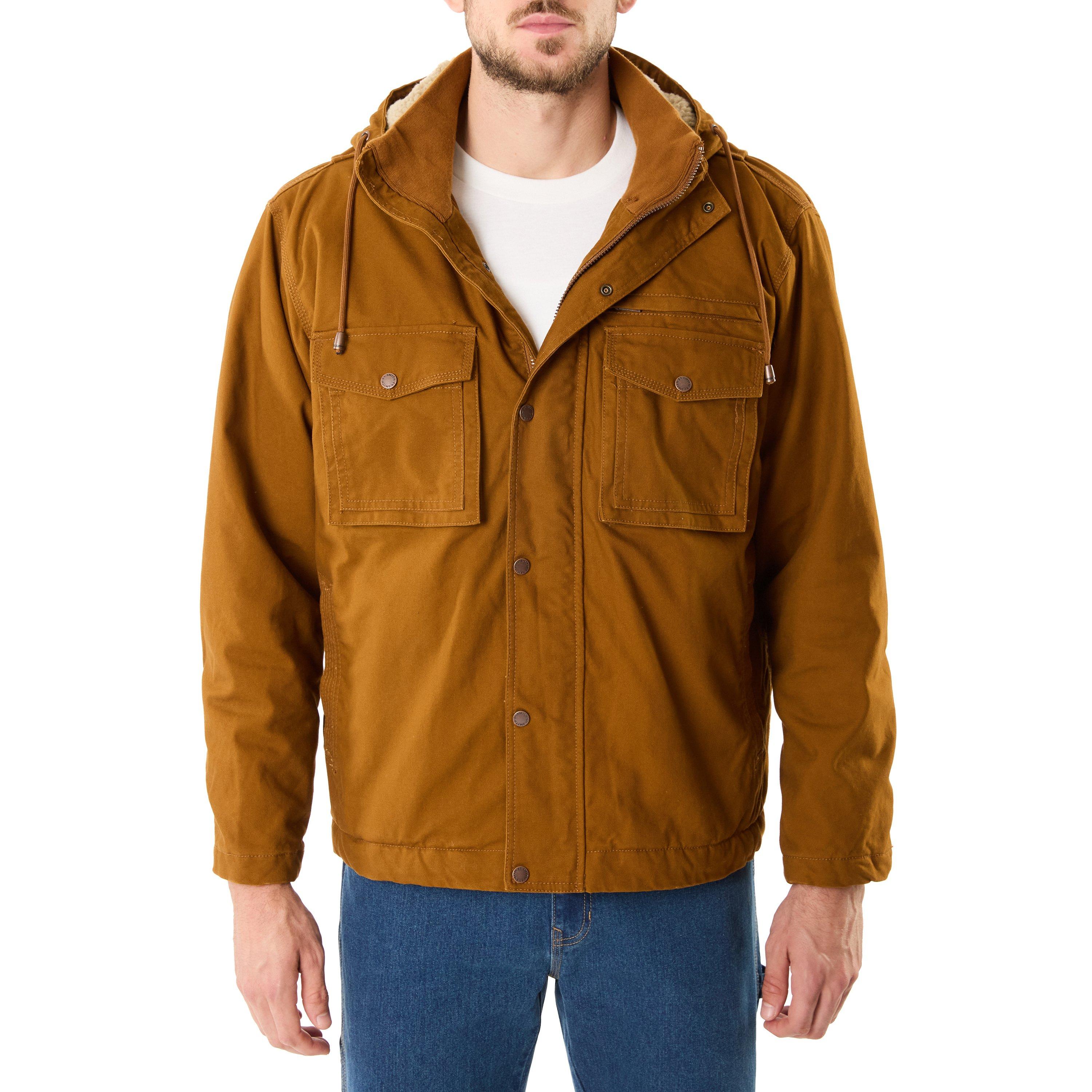 Men's Sherpa-Lined Duck Work Jacket