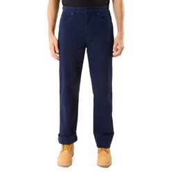 Men's Stretch Fleece-Lined Canvas 5-Pocket Pant