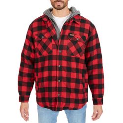 Smith's Workwear Big Mens Sherpa Lined Flannel Shirt Jacket
