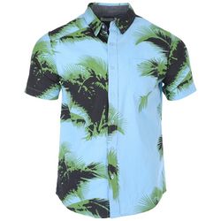 Retrofit Mens Tropical Short Sleeve Button Up Shirt