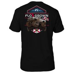 FloGrown Mens Monster Truck Crest Graphic T-Shirt